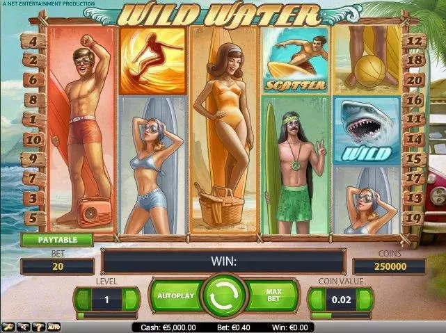 Wild Water Free Casino Slot  with, delOn Reel Game
