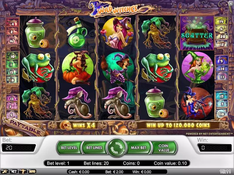 Wild Witches Free Casino Slot  with, delFree Spins