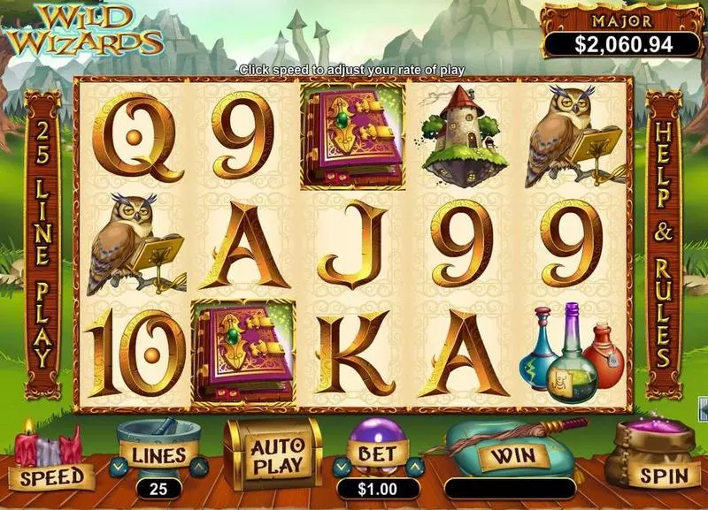 Wild Wizards Free Casino Slot  with, delFree Spins