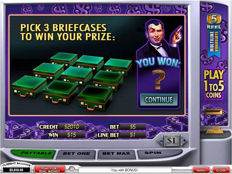 Win a Million Dollars Free Casino Slot  with, delSecond Screen Game