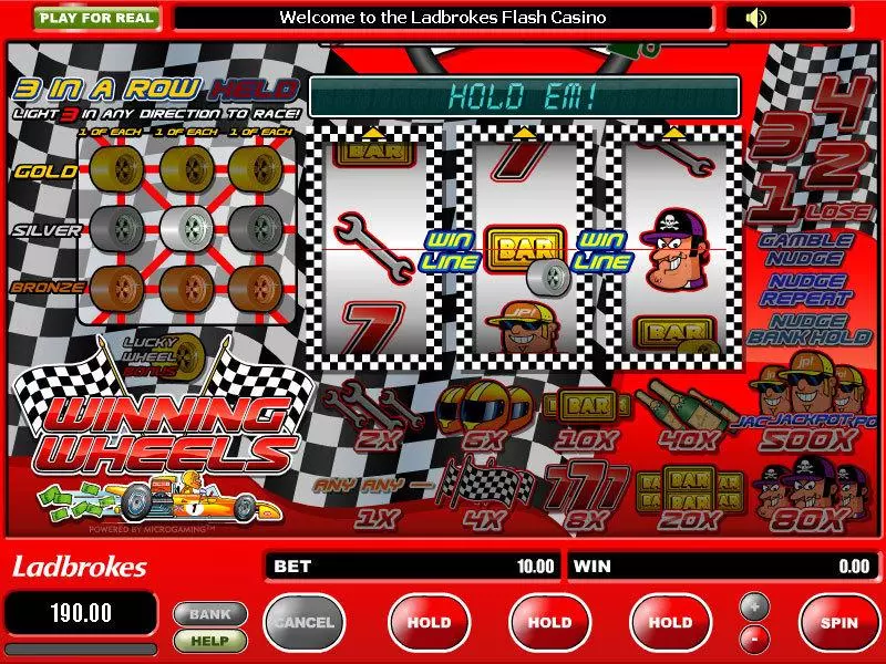 Winning Wheels Free Casino Slot  with, delSecond Screen Game