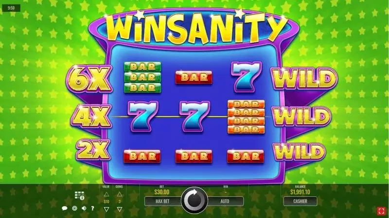 Winsanity Free Casino Slot  with, delMultipliers