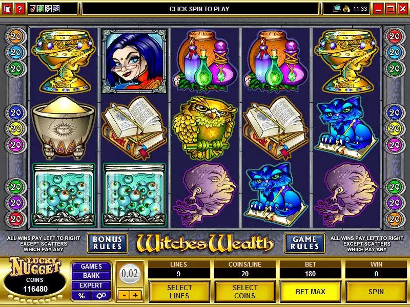 Witches Wealth Free Casino Slot  with, delSecond Screen Game