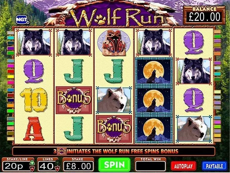 Wolf Run Free Casino Slot  with, delFree Spins