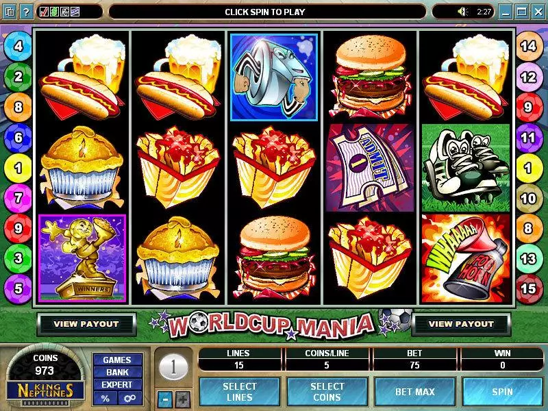 Worldcup Mania Free Casino Slot  with, delFree Spins