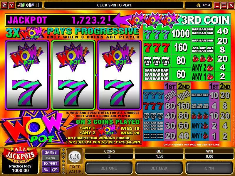 Wow Pot Free Casino Slot 