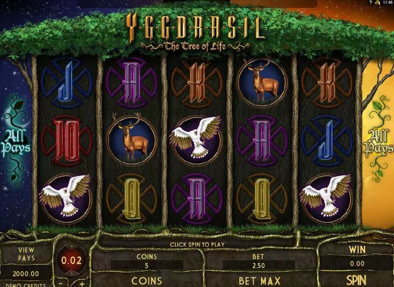 Yggdrasil Tree of Life Free Casino Slot  with, delMulti Level