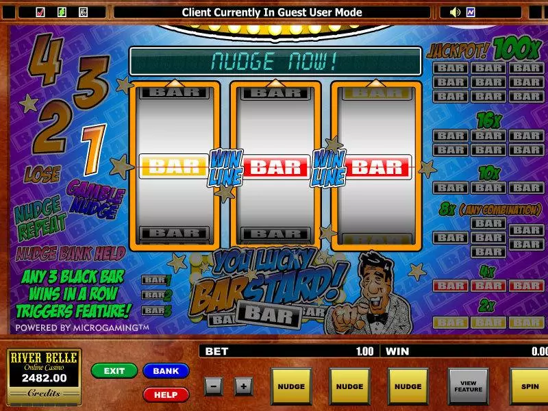 You Lucky Barstard Free Casino Slot  with, delSecond Screen Game