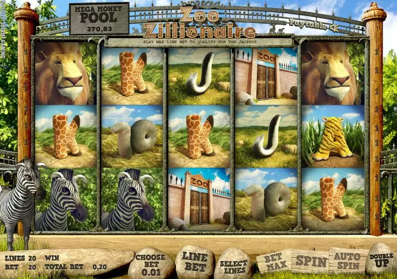 Zoo Zillionaire Free Casino Slot  with, delFree Spins